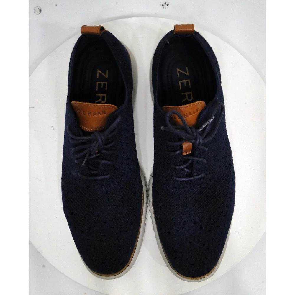 Cole Haan 2.ZeroGrand Stitchlite Wingtip Oxford Marine Blue  display picture 1